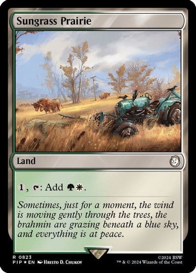 Sungrass Prairie Surge Foil Universes Beyond: Fallout Magic card