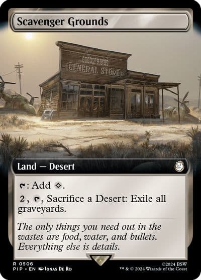 Scavenger Grounds Extended Art Universes Beyond: Fallout Magic card