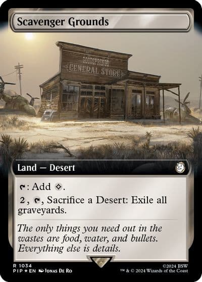 Scavenger Grounds Extended Art Surge Foil Universes Beyond: Fallout Magic card