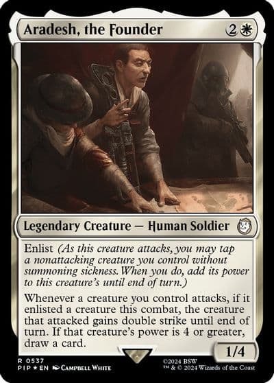 Aradesh the Founder Surge Foil Universes Beyond: Fallout Magic card