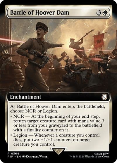 Battle of Hoover Dam Extended Art Universes Beyond: Fallout Magic card