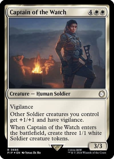 Captain of the Watch Surge Foil Universes Beyond: Fallout Magic card