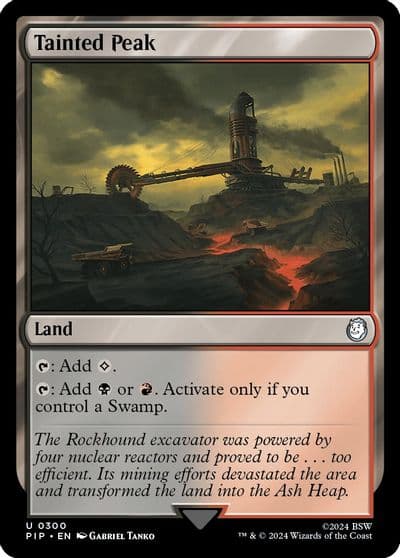 Tainted Peak Universes Beyond: Fallout Magic card