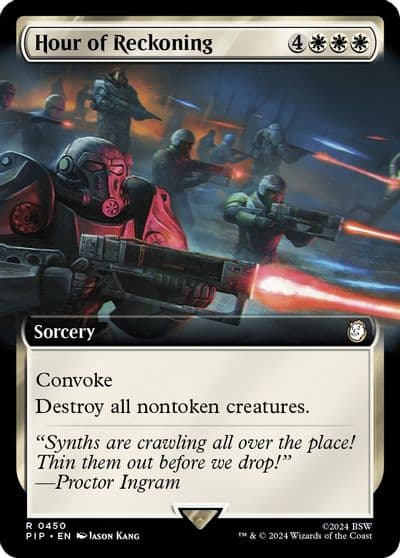 Hour of Reckoning Extended Art Universes Beyond: Fallout Magic card