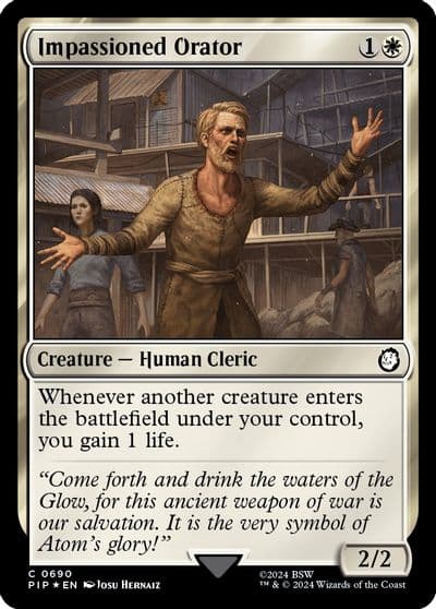 Impassioned Orator Surge Foil Universes Beyond: Fallout Magic card