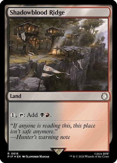 Shadowblood Ridge Surge Foil Universes Beyond: Fallout Magic card