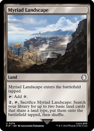 Myriad Landscape Universes Beyond: Fallout Magic card