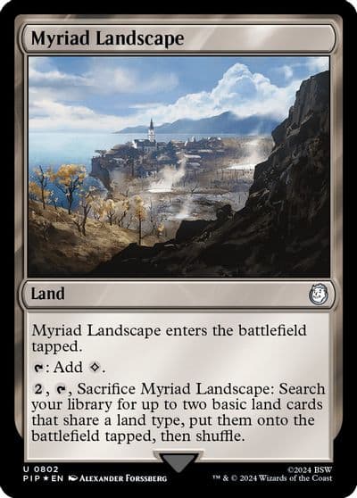 Myriad Landscape Surge Foil Universes Beyond: Fallout Magic card