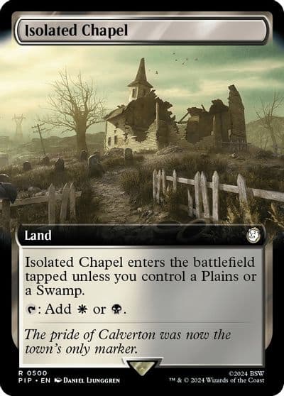 Isolated Chapel Extended Art Universes Beyond: Fallout Magic card
