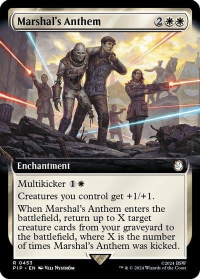 Marshals Anthem Extended Art Universes Beyond: Fallout Magic card