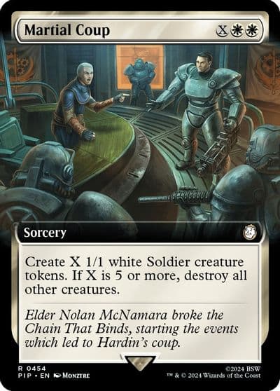 Martial Coup Extended Art Universes Beyond: Fallout Magic card