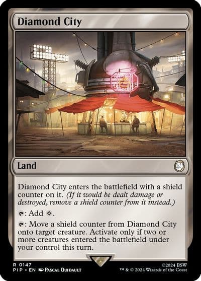 Diamond City Universes Beyond: Fallout Magic card