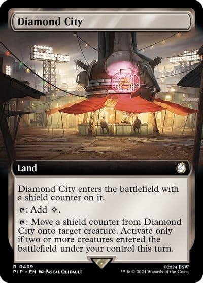 Diamond City Extended Art Universes Beyond: Fallout Magic card