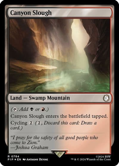 Canyon Slough Surge Foil Universes Beyond: Fallout Magic card