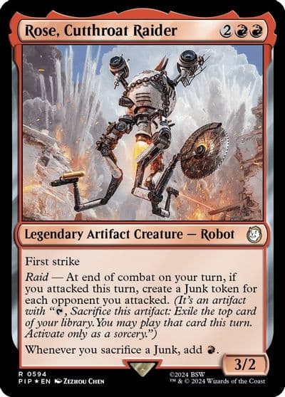 Rose Cutthroat Raider Surge Foil Universes Beyond: Fallout Magic card