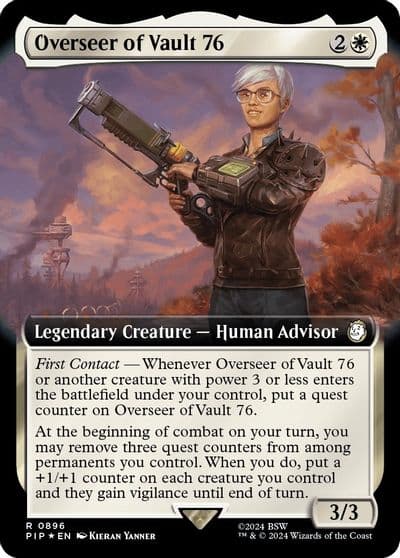 Overseer of Vault 76 Extended Art Surge Foil Universes Beyond: Fallout Magic card