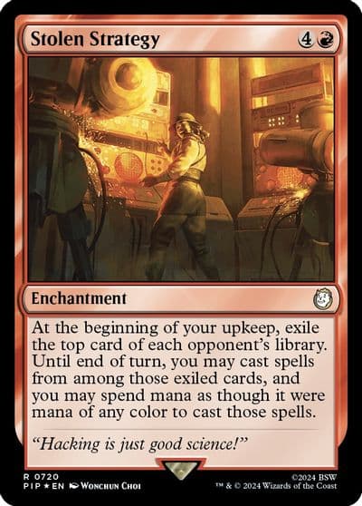 Stolen Strategy Surge Foil Universes Beyond: Fallout Magic card