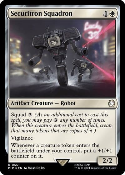Securitron Squadron Surge Foil Universes Beyond: Fallout Magic card