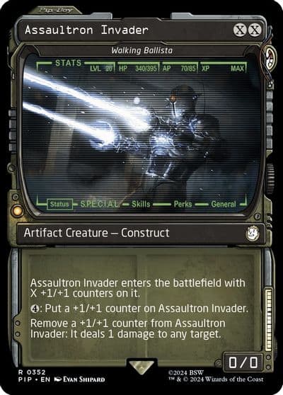 Assaultron Invader Walking Ballista Showcase Universes Beyond: Fallout Magic card