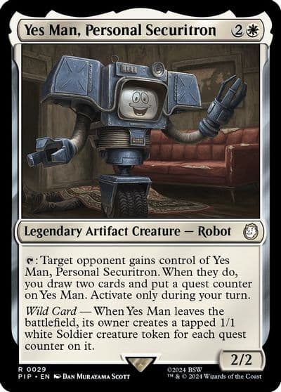 Yes Man Personal Securitron Universes Beyond: Fallout Magic card