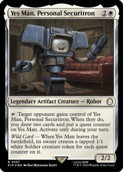 Yes Man Personal Securitron Surge Foil Universes Beyond: Fallout Magic card