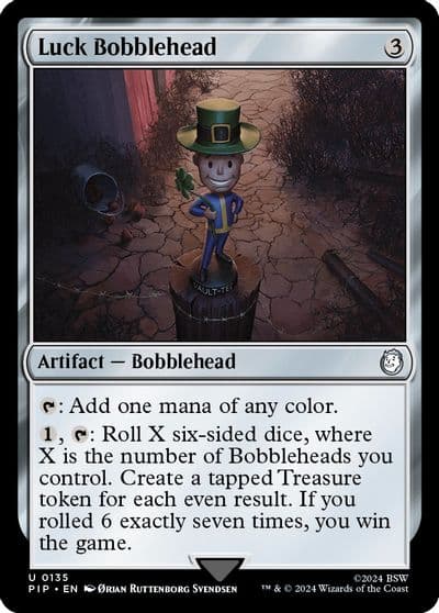 Luck Bobblehead Universes Beyond: Fallout Magic card