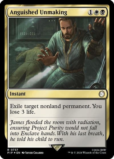 Anguished Unmaking Surge Foil Universes Beyond: Fallout Magic card