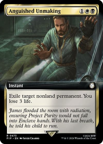 Anguished Unmaking Extended Art Universes Beyond: Fallout Magic card