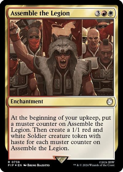 Assemble the Legion Surge Foil Universes Beyond: Fallout Magic card