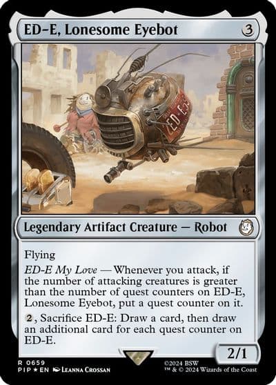 ED E Lonesome Eyebot Surge Foil Universes Beyond: Fallout Magic card