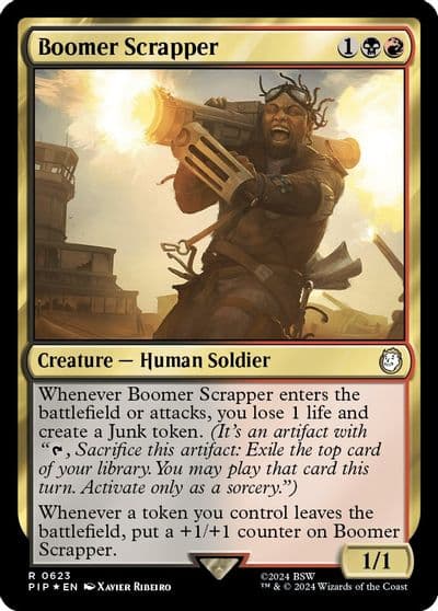 Boomer Scrapper Surge Foil Universes Beyond: Fallout Magic card