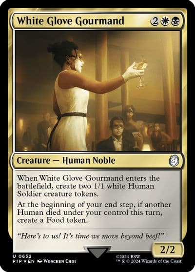 White Glove Gourmand Surge Foil Universes Beyond: Fallout Magic card