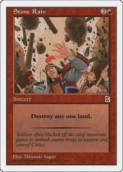 Stone Rain Portal Three Kingdoms Magic card