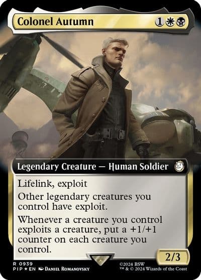 Colonel Autumn Extended Art Surge Foil Universes Beyond: Fallout Magic card