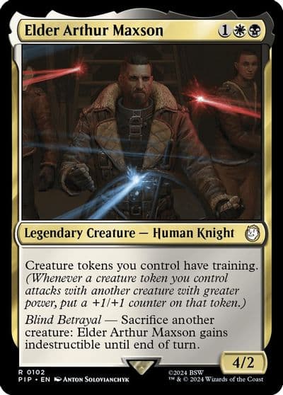 Elder Arthur Maxson Universes Beyond: Fallout Magic card