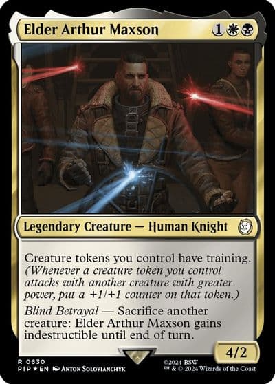 Elder Arthur Maxson Surge Foil Universes Beyond: Fallout Magic card