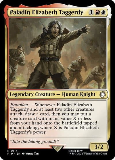 Paladin Elizabeth Taggerdy Universes Beyond: Fallout Magic card