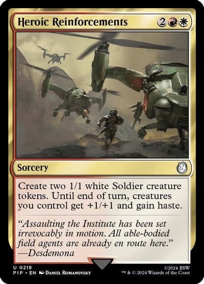 Heroic Reinforcements Universes Beyond: Fallout Magic card