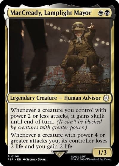 MacCready Lamplight Mayor Universes Beyond: Fallout Magic card
