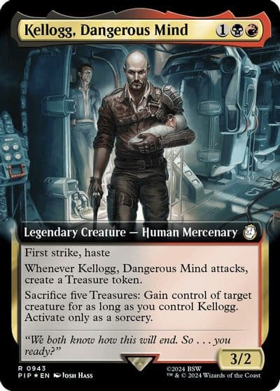 Kellogg Dangerous Mind Extended Art Surge Foil Universes Beyond: Fallout Magic card