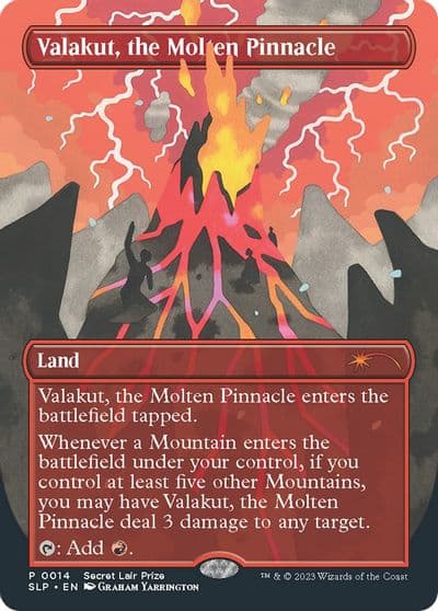 Valakut the Molten Pinnacle Secret Lair Showdown Magic card