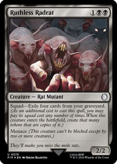Ruthless Radrat Surge Foil Universes Beyond: Fallout Magic card