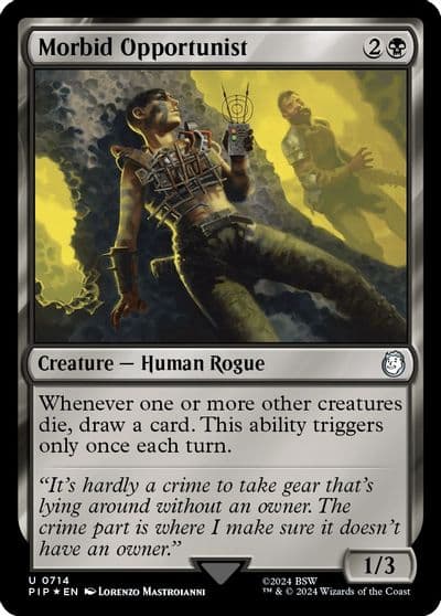 Morbid Opportunist Surge Foil Universes Beyond: Fallout Magic card