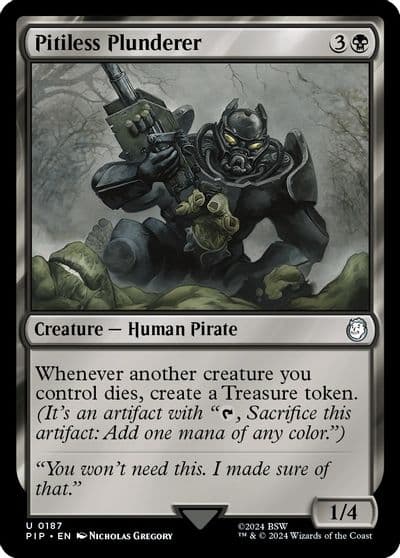 Pitiless Plunderer Universes Beyond: Fallout Magic card