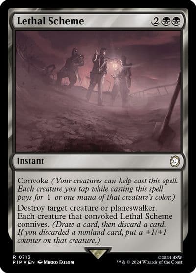 Lethal Scheme Surge Foil Universes Beyond: Fallout Magic card