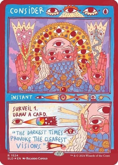 Consider Rainbow Foil Secret Lair Drop Series Magic card