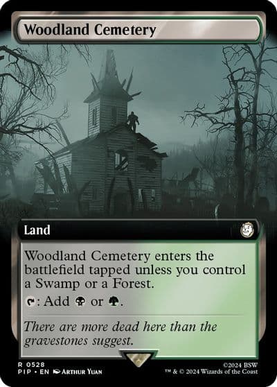 Woodland Cemetery Extended Art Universes Beyond: Fallout Magic card