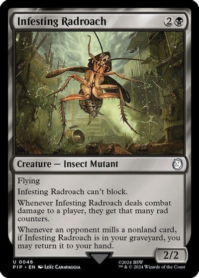 Infesting Radroach Universes Beyond: Fallout Magic card