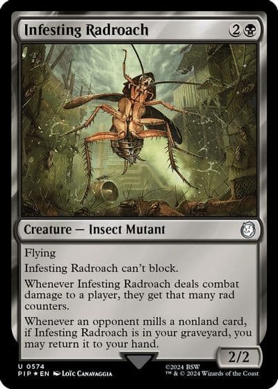 Infesting Radroach Surge Foil Universes Beyond: Fallout Magic card
