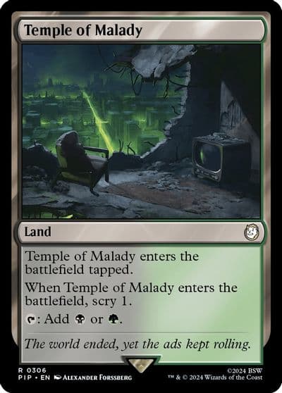 Temple of Malady Universes Beyond: Fallout Magic card